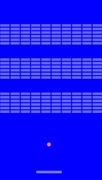 A very slow game of Breakout