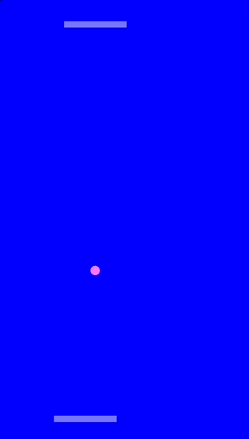 A very slow game of Pong